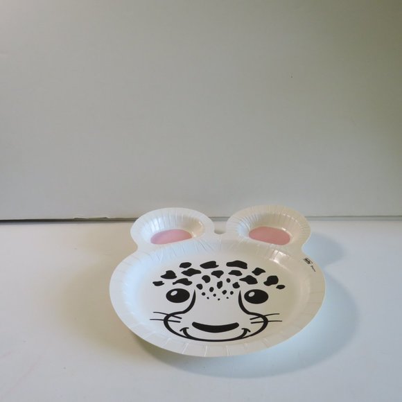 SNOW LEOPARD ZOO PALS Hefty paper plate (1 item) - Picture 3 of 4